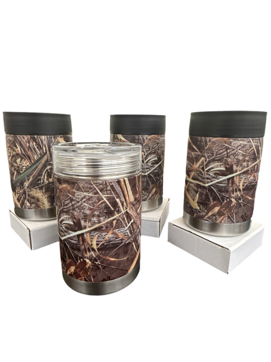 (Pack of 4) - Stainless Steel Camoflauge Cups/Koozies