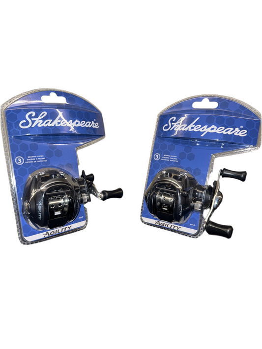 (Lot of 2) Shakespeare Agility 6.2:1 Baitcasting Right Hand Retrieve